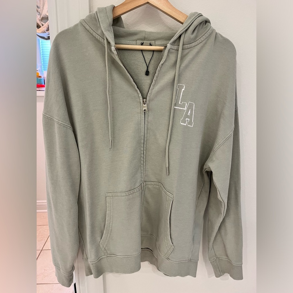 Garage hooded zip up